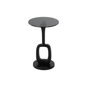 الترا طاولة خدمة بقاعدة معدنية باللون الاسود